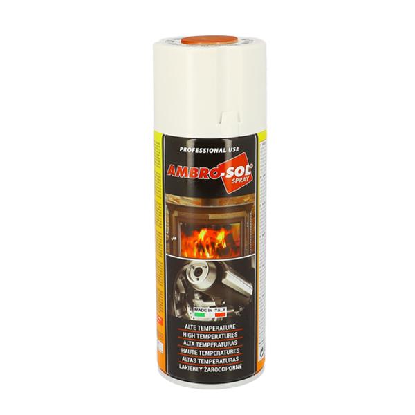 BOMBE PEINTURE AMBRO-SOL HAUTE TEMPERATURE ROUGE (AEROSOL 400ML)