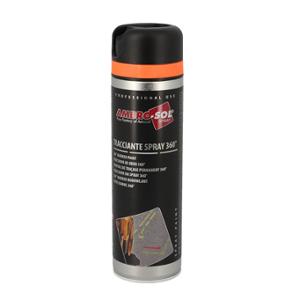 BOMBE PEINTURE AMBRO-SOL TRACAGE ORANGE FLUO (DIFFUSEUR À 360°) (AEROSOL 500ML)