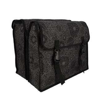 SACOCHE VELO PORTE BAGAGE A PONT NEWLOOXS FIORI KATHY NOIR - 30 LITRES - 370x330x125MM