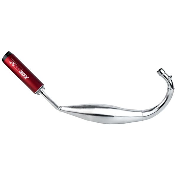 EXHAUST -GEARED MOPED- TECNIGAS XS 2 CHROME FOR AM6/BETA RR €3/€4 - LOW PASSAGE
