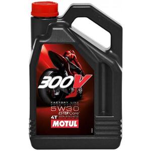 ENGINE OIL 4 STROKE MOTUL 300V FACTORY LINE ROAD RACING 5W30 - 4 LITERS