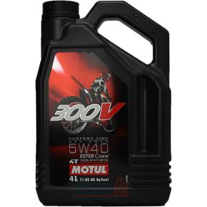 HUILE MOTEUR 4T MOTUL 300V FACTORY LINE OFF ROAD 5W40 (4L)