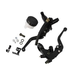 BRAKE MASTER CYLINDER UNIVERSAL TUN'R TANK PLASTIC CAP + CLUTCH LEVER - BLACK