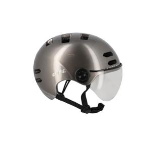 CASQUE URBAIN OPTIMIZ O394 GRIS BRILLANT IN MOLD T.L (58 / 61) CLIGNOTANT
