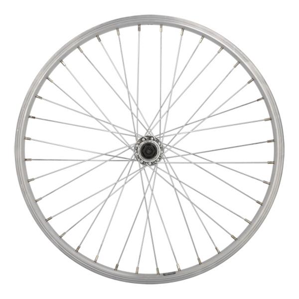 WHEEL -MTB- 20 FRONT BLOCKING/ MACH1 M110 SILVER RIM/MICHE HUB/ALU 36 HOLES