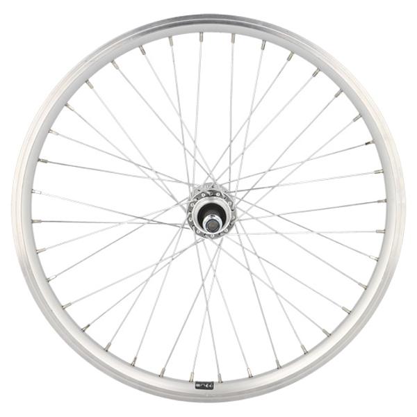 ROUE VTT 20" AR ECROU AXE PLEIN JANTE ARGENT MACH1 ER10 DOUBLE PAROI MOYEU MICHE ALU 5 / 6 / 7