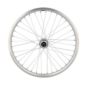 WHEEL -MTB- 20 REAR/BLOCKING/SILVER MACH1 RIM/ER10/DOUBLE WALLED/MICHE HUB/SCREW/5/6/7 G