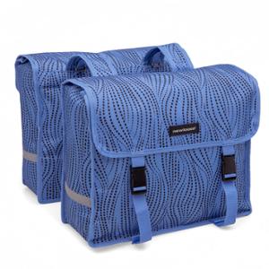 SACOCHE VELO PORTE BAGAGE A PONT NEWLOOXS FIORI ALMA BLEU - 30 LITRES - 370x330x125MM