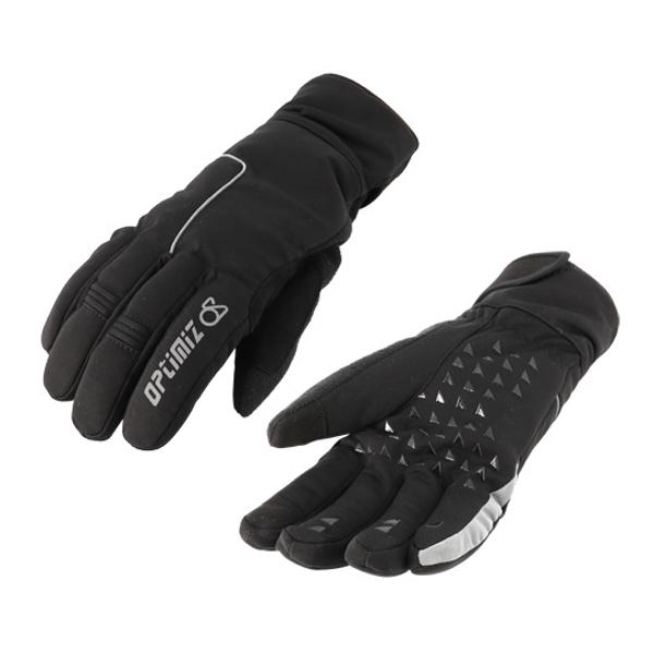 GLOVES -BICYCLE- WINTER OPTIMIZ G554 - BLACK SIZE: 10  L