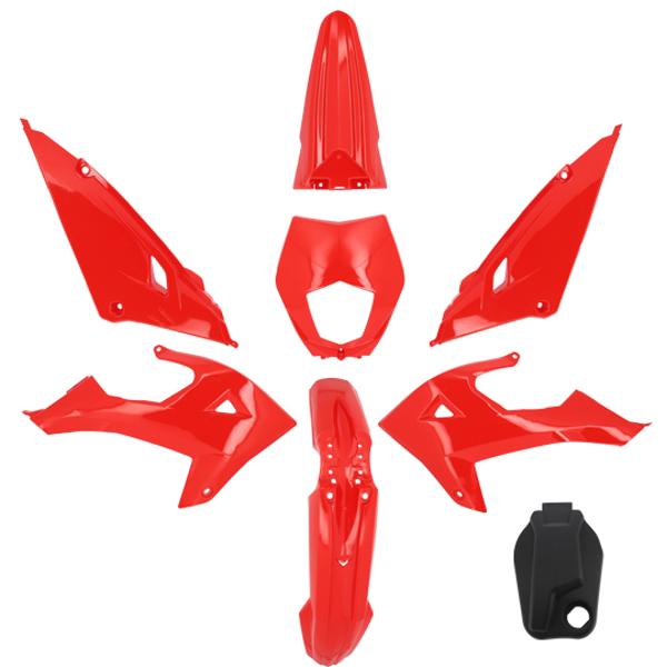 CARROSSERIE / CARENAGE MECABOITE / MOTO TUN'R KIT  RIEJU MRT 50 / 125 MARATHON 2022-> ROUGE (8 P