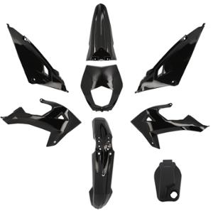 CARROSSERIE / CARENAGE MECABOITE / MOTO TUN'R KIT  RIEJU MRT 50 / 125 MARATHON 2022-> NOIR (8 PC