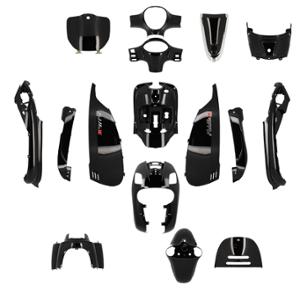 CARROSSERIE / CARENAGE SCOOTER TUN'R KIT  SYM FIDDLE 3 50 / 125 2014->2020 NOIR BRILLANT (PEIN