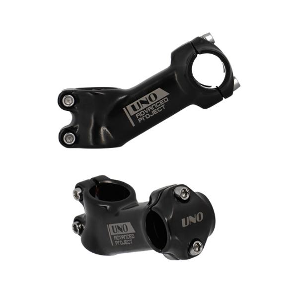 HANDLEBAR STEM -MTB- AHEAD SET 1''1/8 L90 UNO BLACK + 30° (HANDLEBAR 25.4)