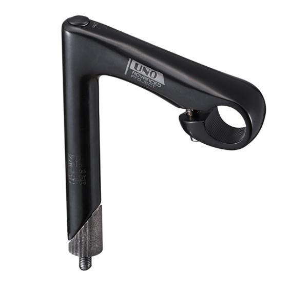HANDLEBAR STEM -ROAD/FIXIE- Ø22.2 L100 UNO KL BLACK (25,4 HANDLEBARS)