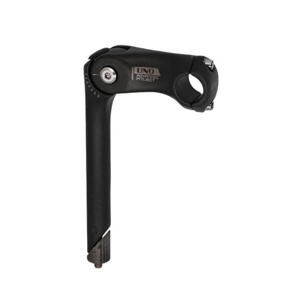 POTENCE REGLABLE PLONGEUR D22.2 L90UNO ALU NOIR OUVRABLE 0 A 60° L180 MM (CINTRE 25.4)