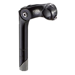 ADJUSTABLE HANDLEBAR STEM Ø22.2 L110 UNO ALU BLACK OPENS 0 A 60° L: 180mm - 25.4 HANDLEBAR