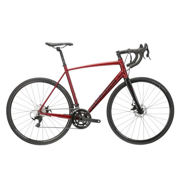 VELO ROUTE 28" KROSS VENTO DISQUE 4.0 TAILLE L (22") ALUMINIUM FOURCHE CARBONE ROUGE / NOIR