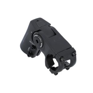ADJUSTABLE HANDLEBAR STEM AHEADSET 1''1/8 L70 ERGOTEC SEPIA AHEAD 50 XL ALU BLACK 0/+60° 31.8 HANDLEBARS