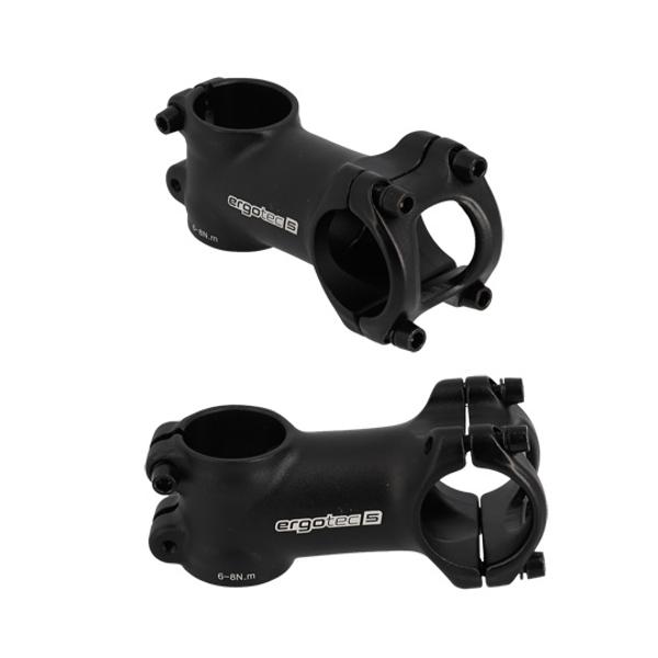 POTENCE VTT AHEAD SET 1''1 / 8 L70 ERGOTEC SHARK ALU NOIR + 7° (CINTRE 31.8)