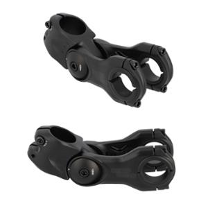H.B STEM ADJUSTABLE AHEAD SET 1''1/8 L104 ERGOTEC OCTOPUS TWIN ALU BLACK -20/+40° 31.8 HANDLEBAR