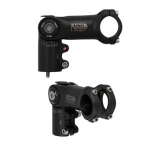 H.B STEM ADJUSTABLE AHEAD SET 1''1/8 L90 UNO AHEAD 40 ALU BLACK 0/+60° 31.8 HANDLEBAR