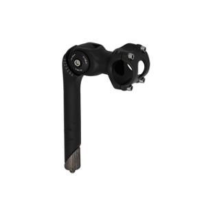 HANDLEBAR QUILL STEM ADJUSTABLE Ø22.2 L: 85 UNO ALU BLACK OPENS FROM 0 TO 60° (HANDLEBAR 31.8)