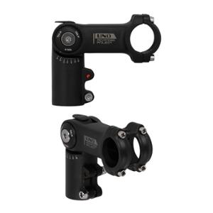 H.B STEM ADJUSTABLE AHEAD SET 1''1/8 L80 UNO AHEAD 50 ALU BLACK 0/+60° 31.8 HANDLEBAR