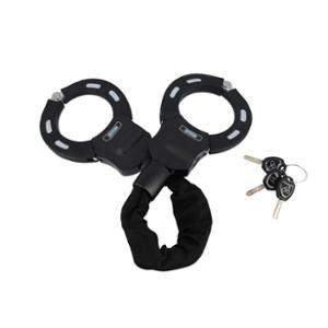 ANTIVOL VELO / TROTTINETTE MENOTTE + CHAINE D8X L3.20M A CLE RANGERS NOIR