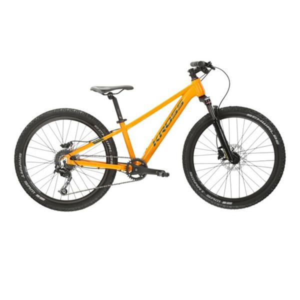 VELO VTT ENFANT 24" SEMI RIGIDE KROSS LEVEL JR 4.0M ALUMINIUM ORANGE