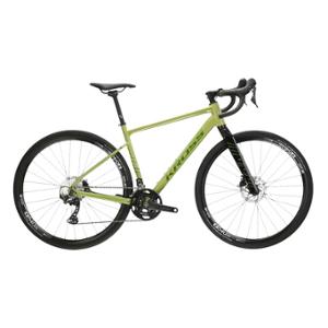 VELO GRAVEL 28" KROSS ESKER 6.0 TAILLE S (18") ALUMINIUM KAKI VERT