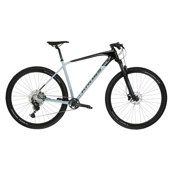 VELO VTT 29" SEMI RIGIDE KROSS LEVEL 7.0 TAILLE M (17") CARBONE NOIR / GRIS