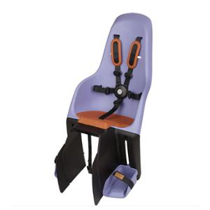 BABY CARRIER -REAR ON LUGGAGE RACK- POLISPORT MINIA PURPLE WITH BROWN CUSHION - MAX LOAD 22kg