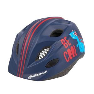 CASQUE ENFANT POLISPORT S JUNIOR BE COOL BLEU IN-MOLD AVEC REGLAGE OCCIPITAL 52 / 56