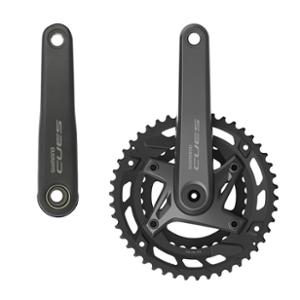 PEDALIER VTT DOUBLE 46-30D L170 ALU SHIMANO CUES FC-U6000 NOIR 9 / 10V
