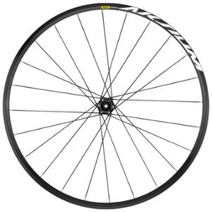 WHEEL -ROAD- 700 FRONTMAVIC BLACK RIM AKSIUM  CENTERLOCK DISC SKEWER 12X100