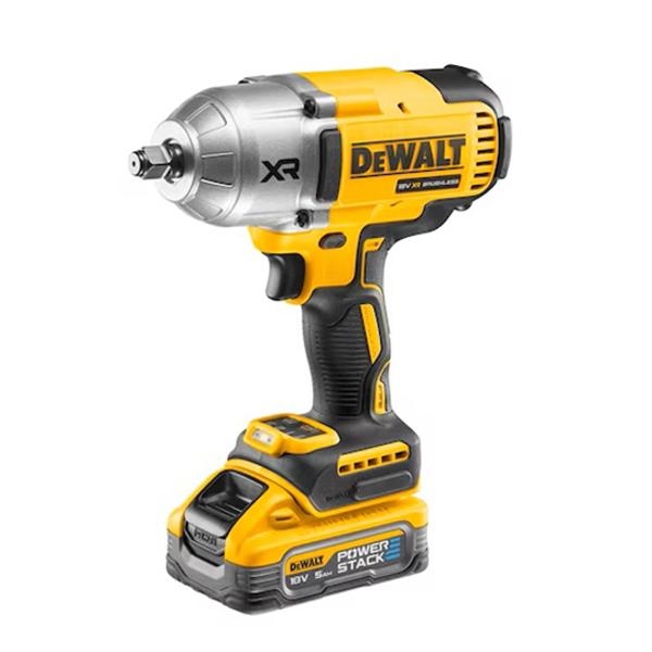 BOULONNEUSE ½"XR DEWALT 18V 5AH LI-ION BRUSHLESS 1396 NM – JONC DE SÉCURITÉ - POWERSTACK