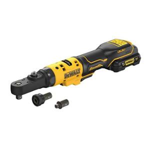 CLÉ À CLIQUET XR DEWALT 12V 3AH LI-ION BRUSHLESS - TÊTES INTERCHANGEABLES 1 / 4", 3 / 8" ET PO