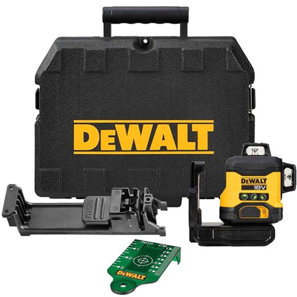 NIVEAU LASER MULTILIGNES 3X360° COMPACT XR DEWALT 18V - FAISCEAUX VERTS