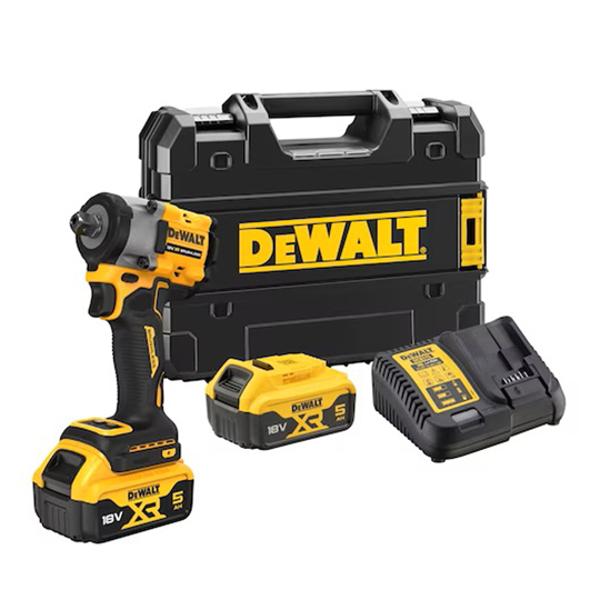 BOULONNEUSE À CHOCS 1 / 2" COMPACTE XR DEWALT 18V 5AH LI-ION BRUSHLESS 406 NM