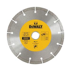 DISQUE FRITTÉ DEWALT SEGMENTÉ POUR MATÉRIAUX DE CONSTRUCTION / BÉTON 180X22.2MM