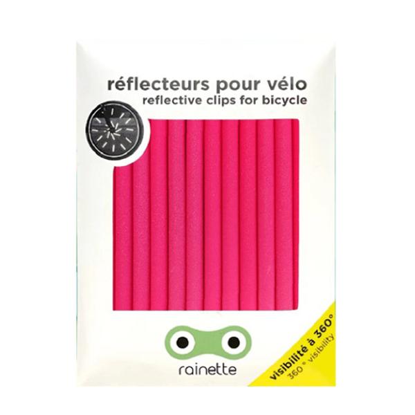 REFLECTEUR POUR RAYON DE VELO 80 MM RAINETTE ROSE (12 PIECES)