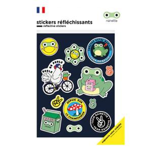 SELF-ADHESIVE REFLECTING STICKERS RAINETTE - SHEET 137x172mm