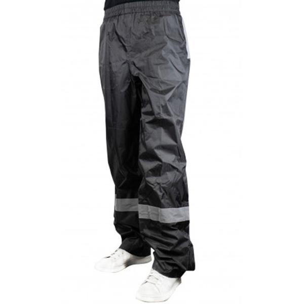 PANTALON PROTECTION PLUIE R FLECT NOIR T.XS / S (HAUTEMENT RETRO REFLECHISSANT)