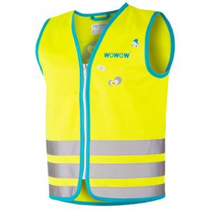 GILET / VESTE SECURITE JAUNE FLUO VELO-CYCLO WOWOW CRAZY MONSTER ENFANT (TAILLE XS)