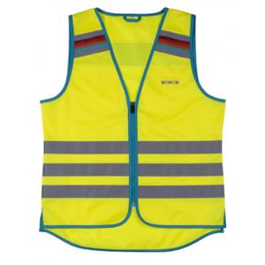 GILET / VESTE SECURITE JAUNE FLUO VELO-CYCLO WOWOW LUCY ADULTE FEMME (TAILLE S)