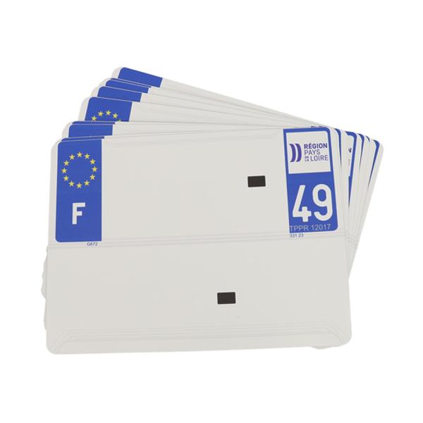 BANDE PLAQUE IMMAT. NR SPM 200X275 AGRICOLE- DEPT 61 - ORNE (X10)