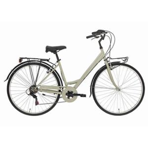 VELO VILLE 28" FEMME ALPINA MOVING TAILLE UNIQUE (18") ACIER GRIS / SABLE