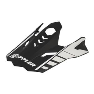 HELMET -CROSS- VISOR DOPPLER BLACKWHITE GREY