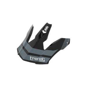 HELMET VISOR -CROSS- TRENDY CT-906 BLACK/GREY