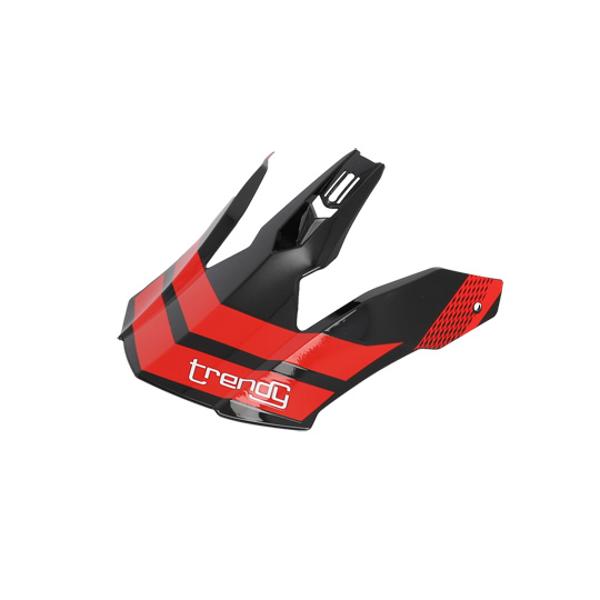 HELMET VISOR -CROSS- TRENDY CT-906 BLACK/RED
